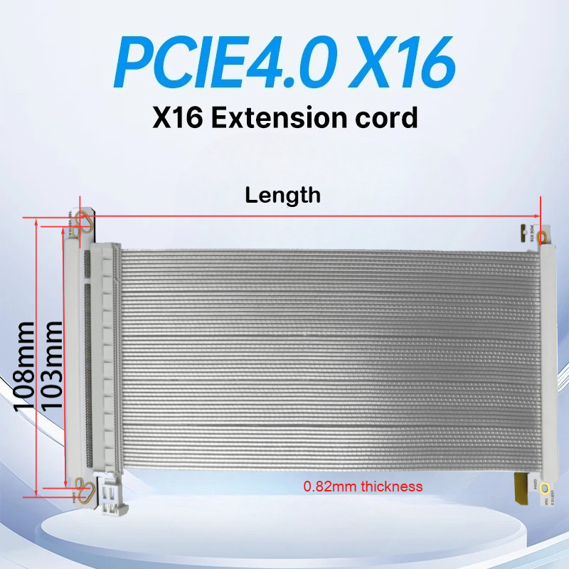 Itx Gpu Riser Pcie 4.0 16X - Kabel Riser ADT-Link PCI-E x16 4.0