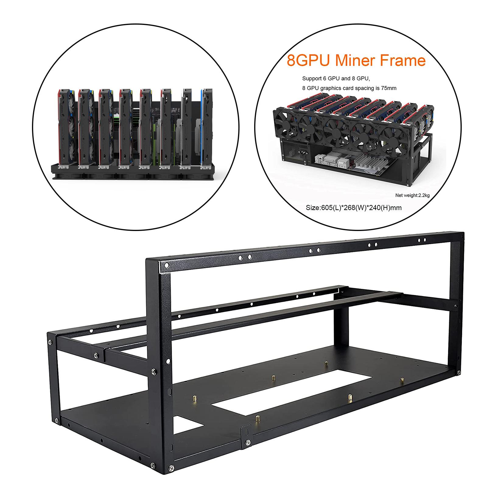 Gpu Mining Rig Frame 8 Gpu - Rama do kopania kryptowalut z 6/8
