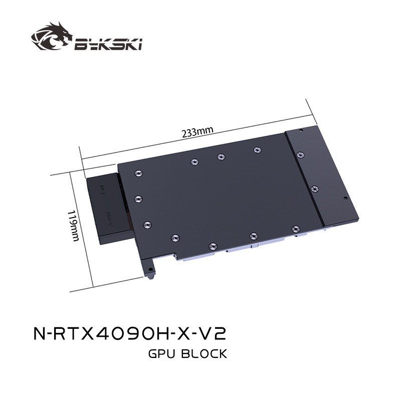 Rtx 4090 Water Block - Blok GPU Bykski dla karty graficznej