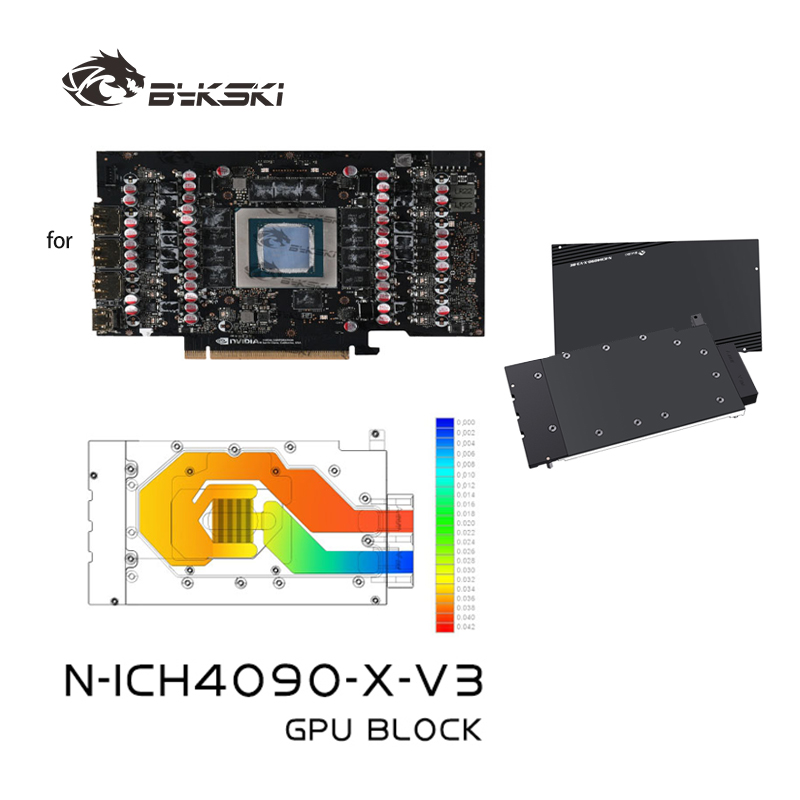 Rtx 4090 Water Block - Bykski N-ICH4090-X-V3 Blok Wodny GPU Używany