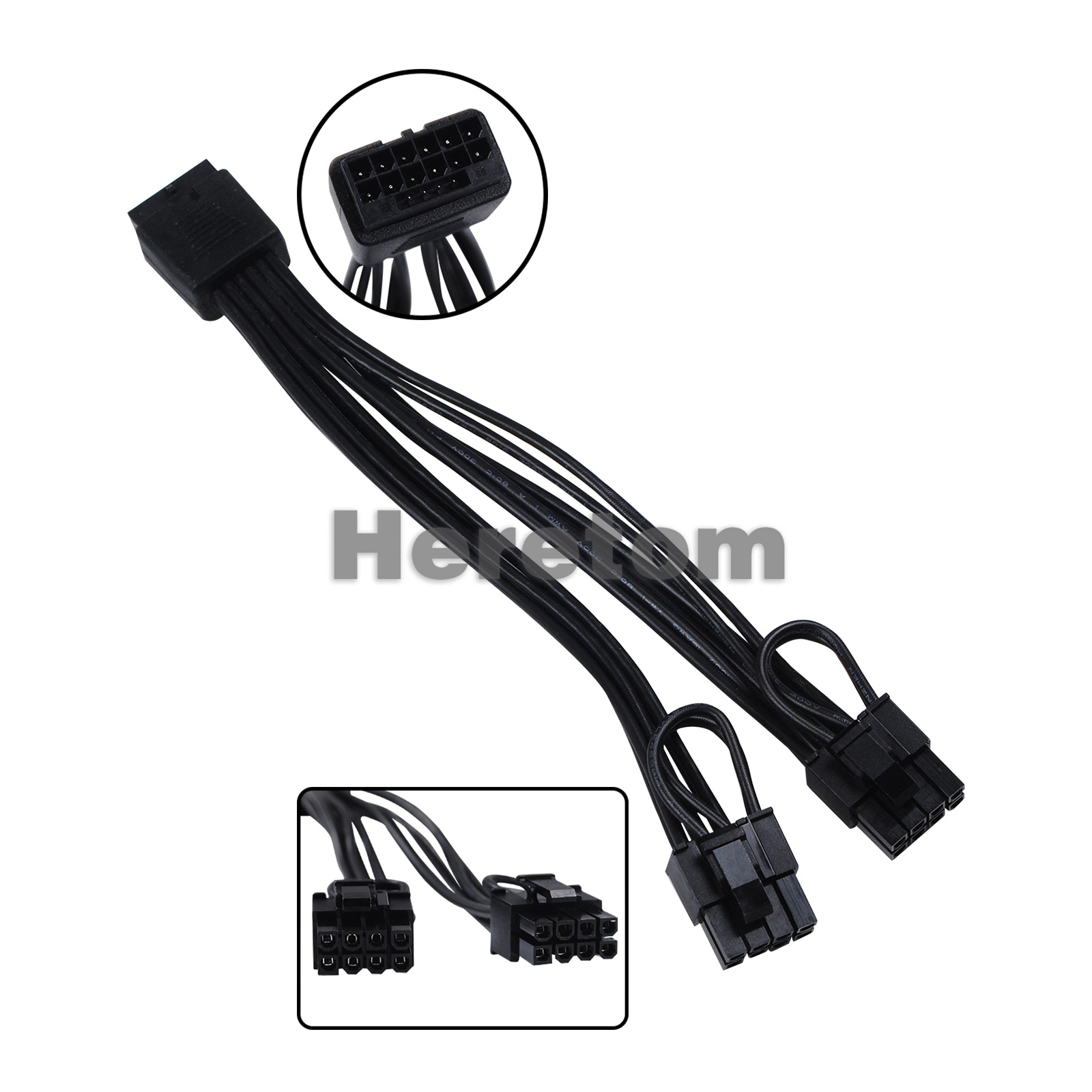 Dual 8Pin To 16Pin 12Vhpwr Cable - Heretom Nowy 16Pin(12+4) 12VHPWR Żeński na