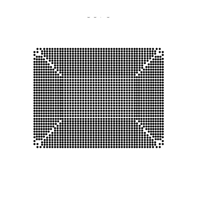 Rx 9070 Xt - Szablon BGA do bezpośredniego nagrzewania 80*80