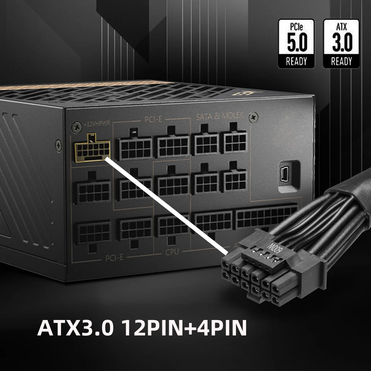Kabel zasilający 12VHPWR ATX3. – Dual 8Pin To 16Pin 12Vhpwr Cable recenzja i cena