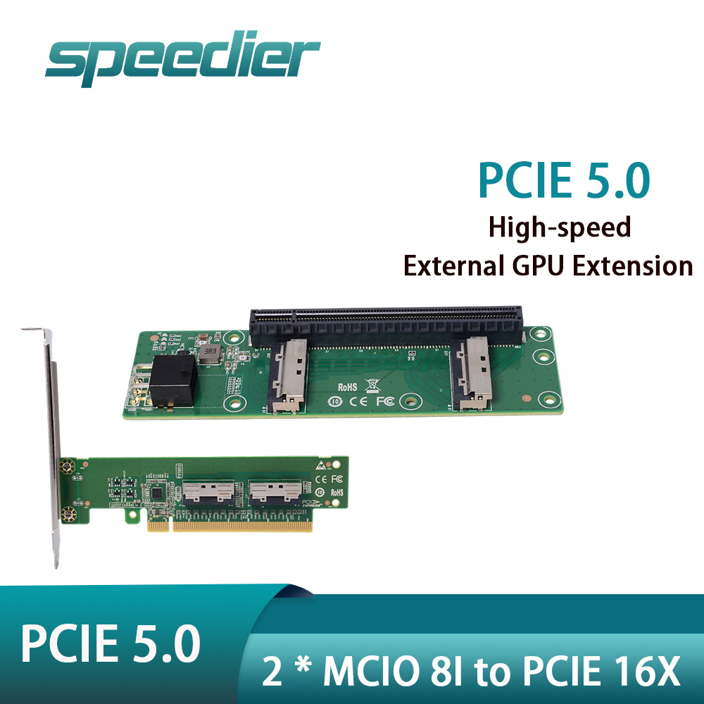 Karta rozszerzeń Speedier 2 x  – Pcie 5.0 Gpu Riser Cable recenzja i cena