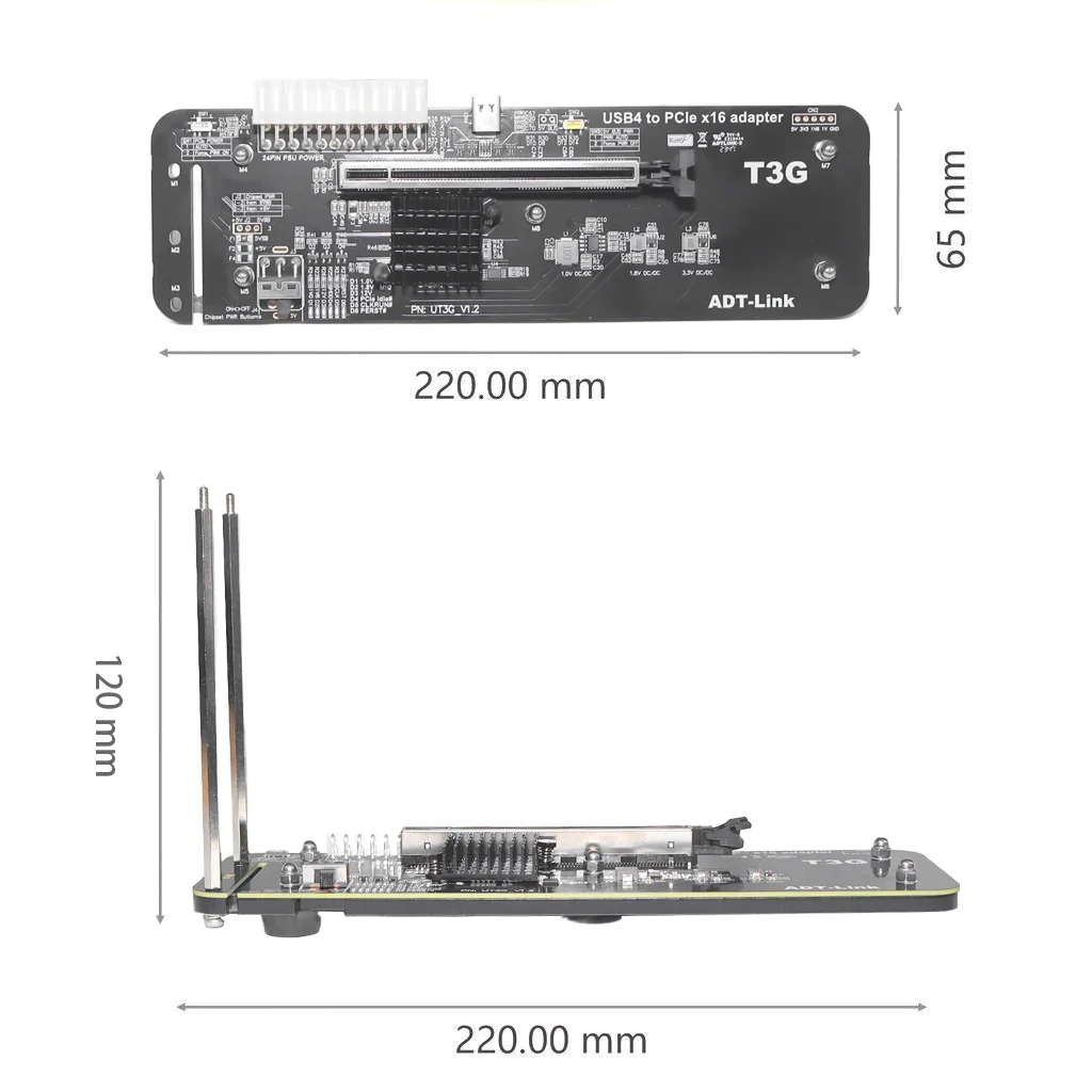 ADT UT3G dla NUC ITX STX Noteb – Gpu External Dock Egpu Thunderbolt 4 recenzja i cena