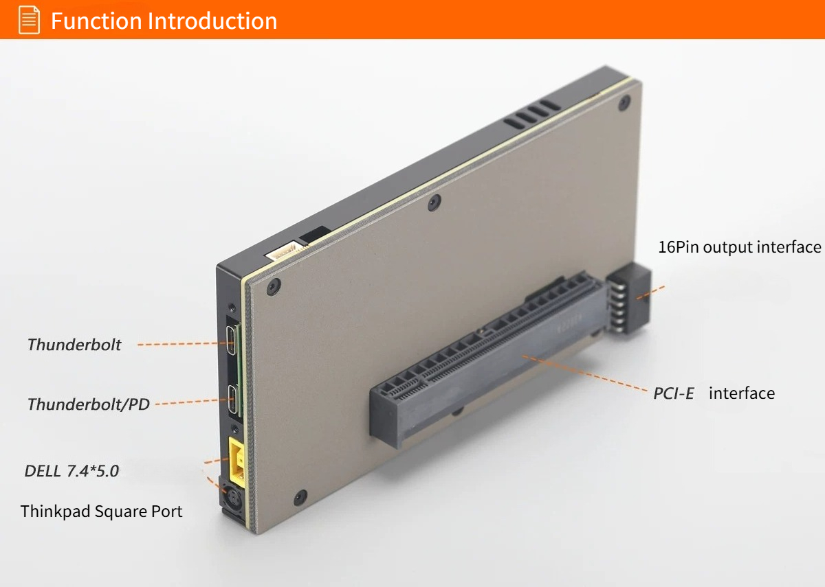 TH5P4GaN Laptop Thunderbolt 5/ – Gpu External Dock Egpu Thunderbolt 4 recenzja i cena