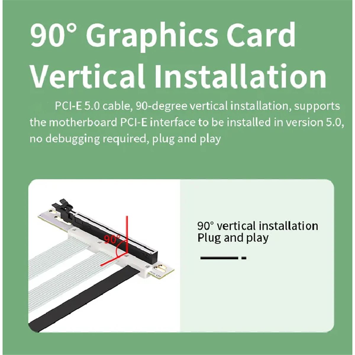 2026 NOWY 20cm Kabel Riser PCI – Pcie 5.0 Gpu Riser Cable recenzja i cena