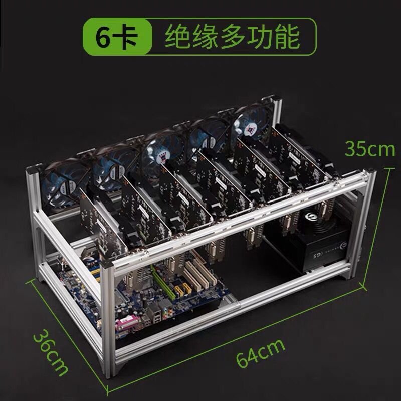 6 8 12 19 GPU Miner Mining Rig – Gpu Mining Rig Frame 8 Gpu recenzja i cena