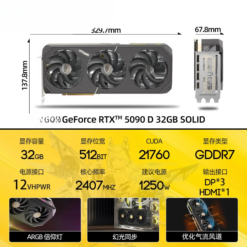 GeForce RTX 5090 D 32GB SOLID  – Rtx 5090 32Gb recenzja i cena
