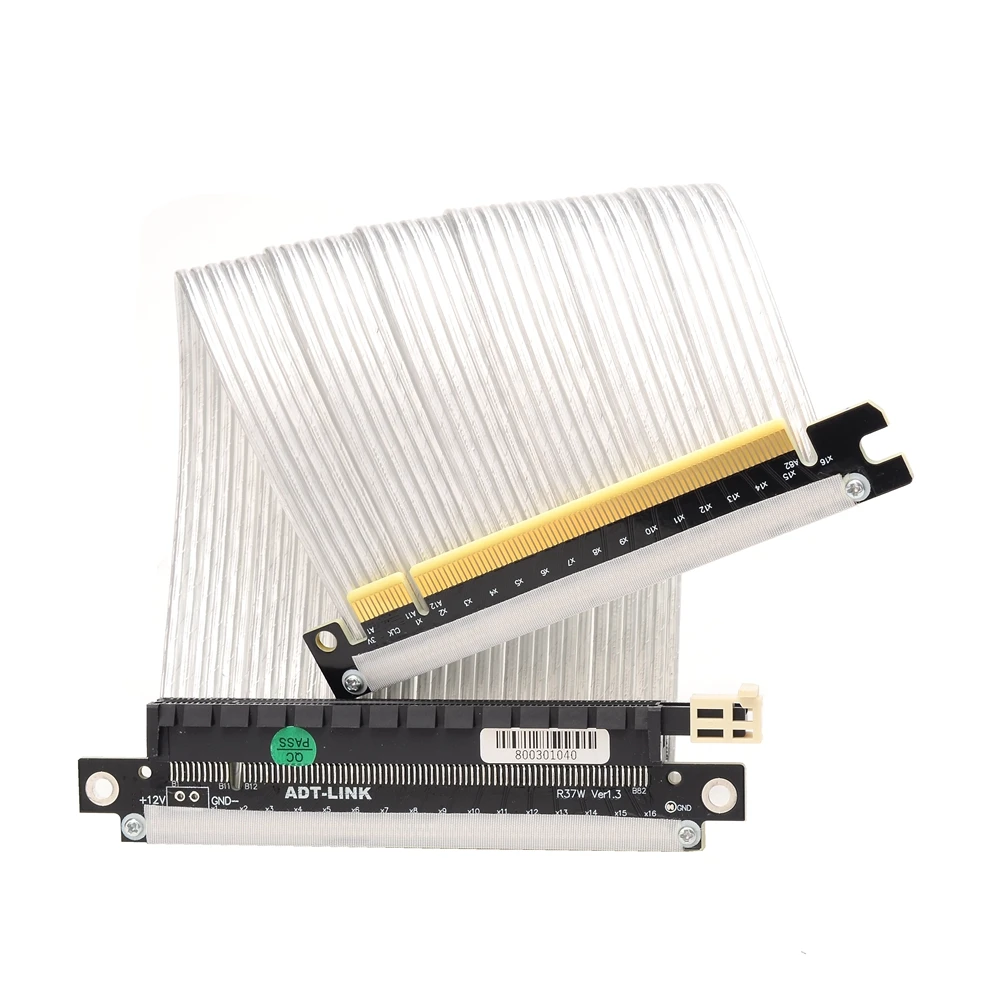 Silver White Reverse PCIE 4.0  – Itx Gpu Riser Pcie 4.0 16X recenzja i cena