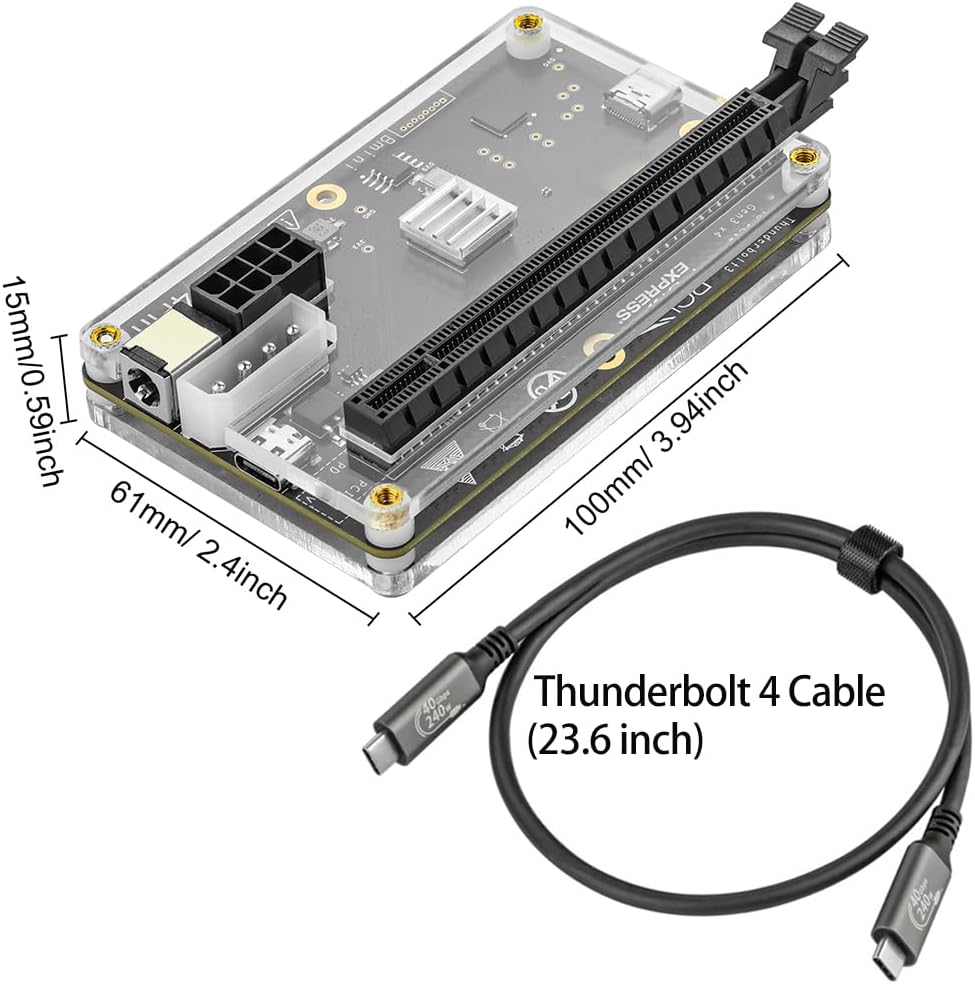 RGEEK 22Gbps eGPU Dock PCIE3.0 – Gpu External Dock Egpu Thunderbolt 4 recenzja i cena