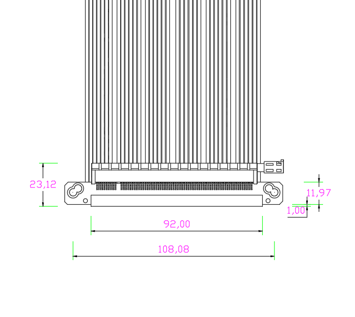 Podwójny odwrotny kabel Pcie 4 – Itx Gpu Riser Pcie 4.0 16X recenzja i cena