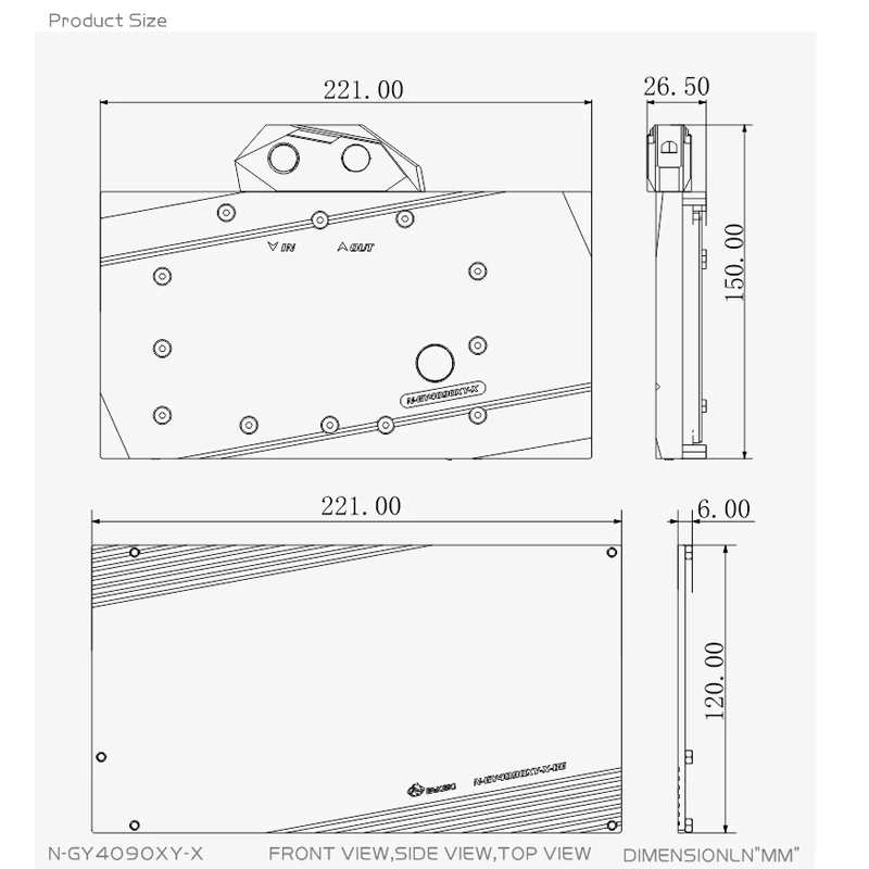 Bykski N-GY4090XY-X Blok GPU d – Rtx 4090 Water Block recenzja i cena